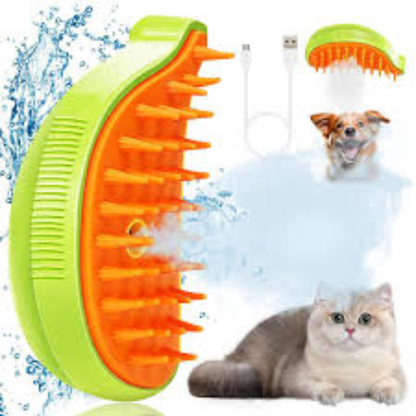 Cepillo de Vapor 3 en 1 Para Mascotas